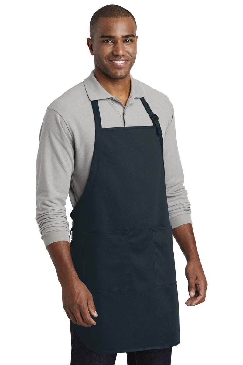 Port Authority Full-Length Two-Pocket Bib Apron. A600