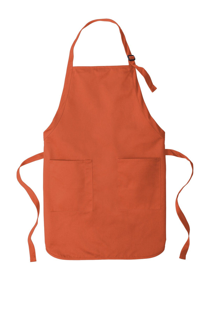 Port Authority Full-Length Two-Pocket Bib Apron. A600