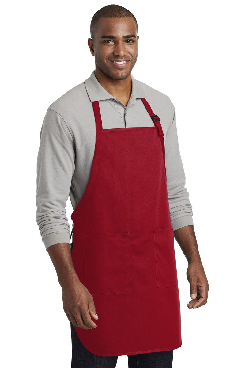 Port Authority Full-Length Two-Pocket Bib Apron. A600