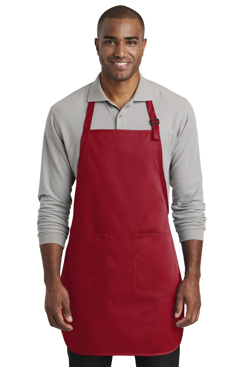Port Authority Full-Length Two-Pocket Bib Apron. A600