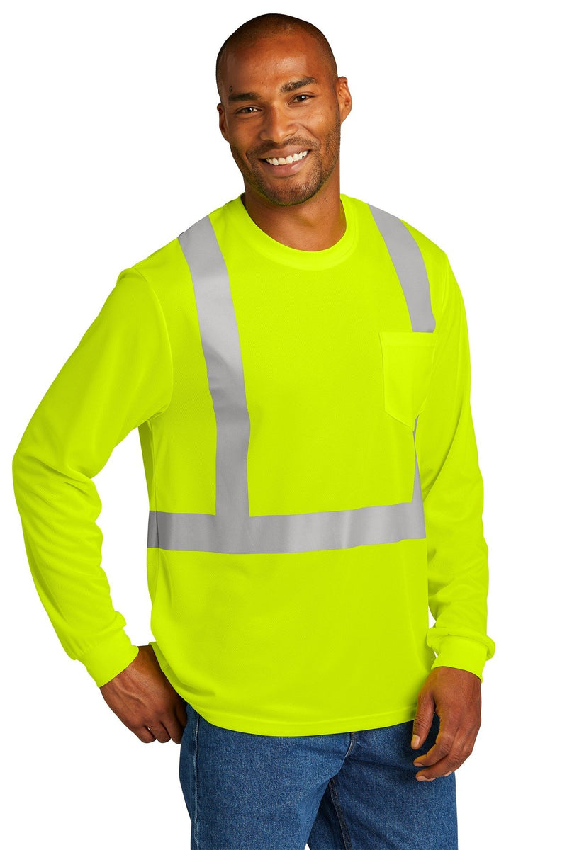 CornerStone ANSI 107 Class 2 Mesh Long Sleeve Tee. CS201