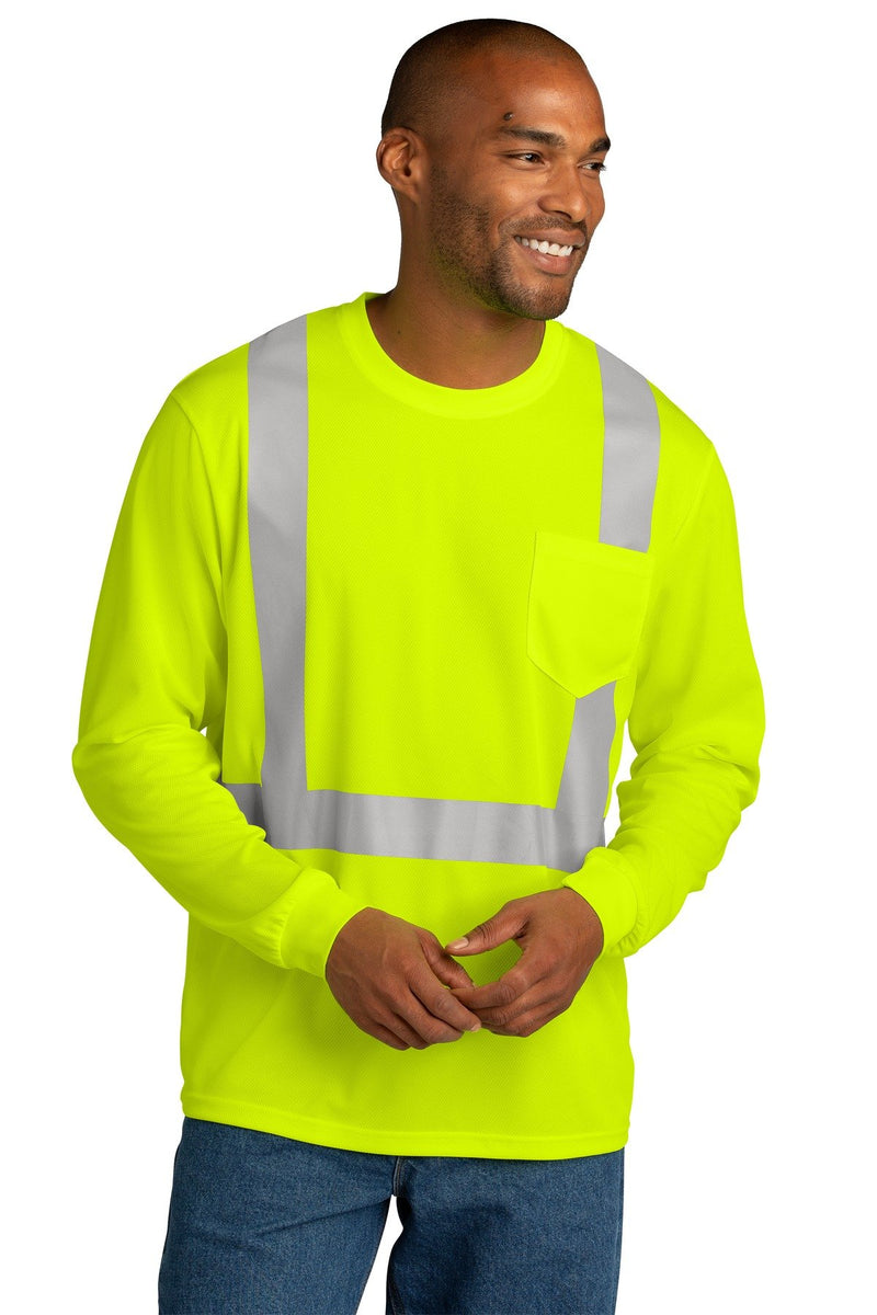 CornerStone ANSI 107 Class 2 Mesh Long Sleeve Tee. CS201