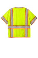 CornerStone ANSI 107 Class 3 Surveyor Mesh Zippered Two-Tone Short Sleeve Vest. CSV106