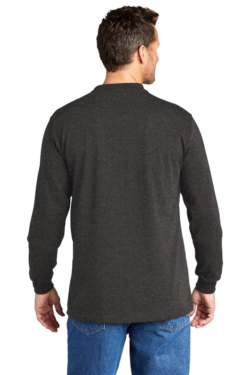 Carhartt Long Sleeve Henley T-Shirt CTK128 | Carbon Heather