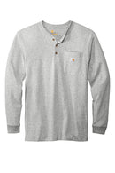 Carhartt Long Sleeve Henley T-Shirt CTK128 | Heather Grey