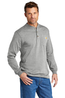 Carhartt Long Sleeve Henley T-Shirt CTK128 | Navy