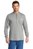 Carhartt Long Sleeve Henley T-Shirt CTK128 | Navy