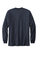 Carhartt Long Sleeve Henley T-Shirt CTK128 | Navy