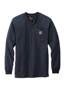Carhartt Long Sleeve Henley T-Shirt CTK128 | Navy