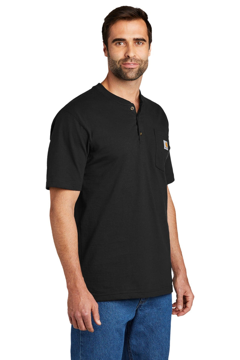 Carhartt Short Sleeve Henley T-Shirt CTK84 | Navy