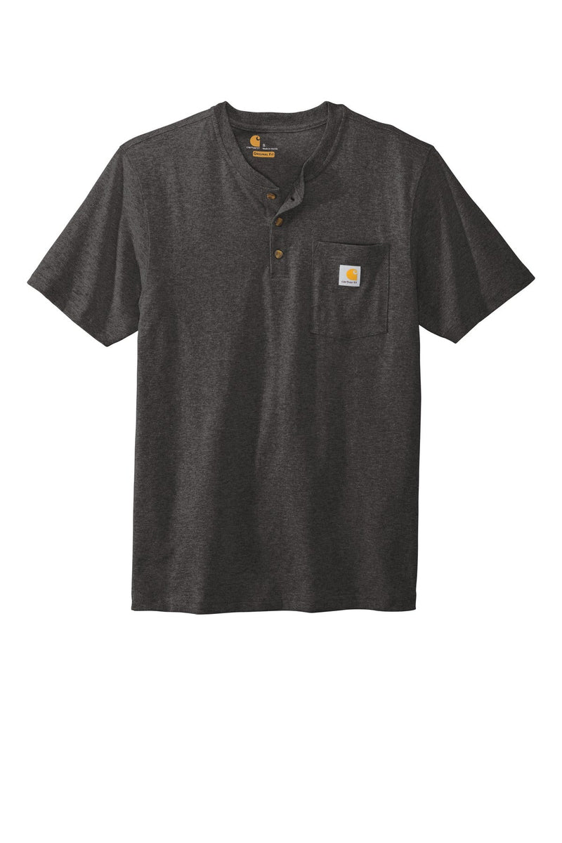 Carhartt Short Sleeve Henley T-Shirt CTK84 | Navy