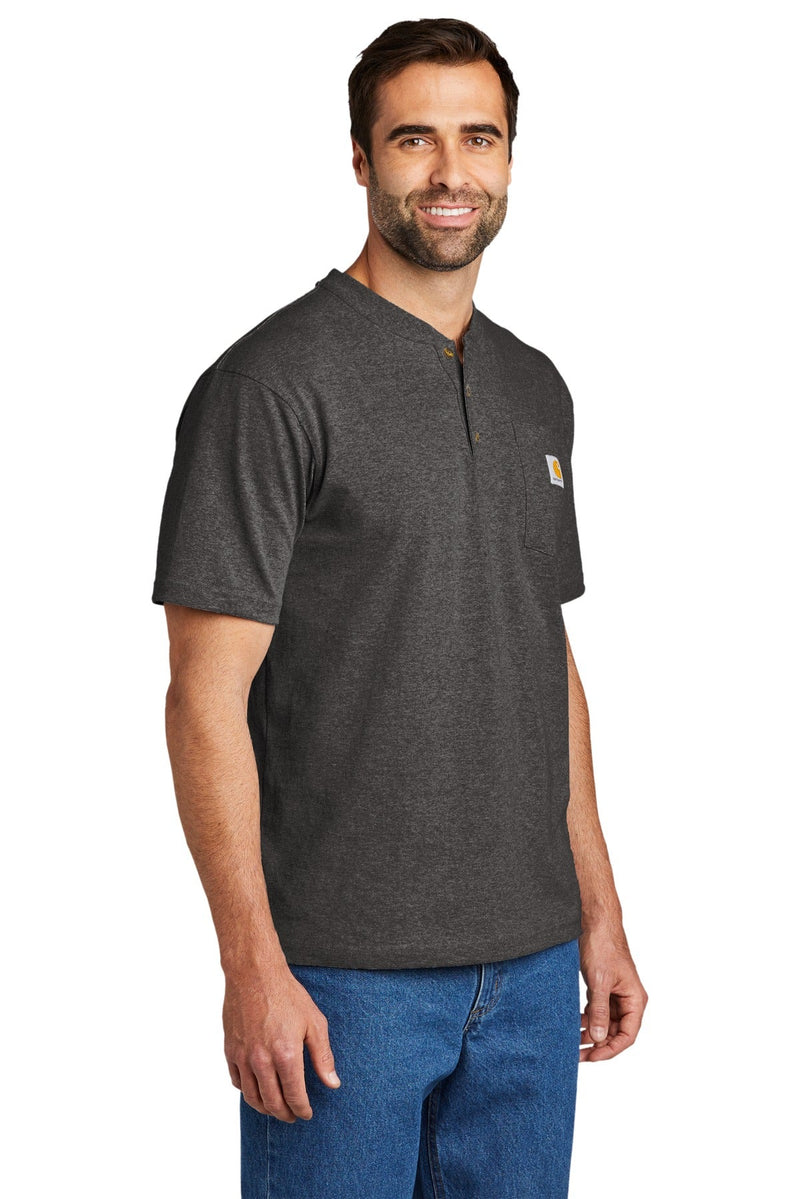 Carhartt Short Sleeve Henley T-Shirt CTK84 | Navy