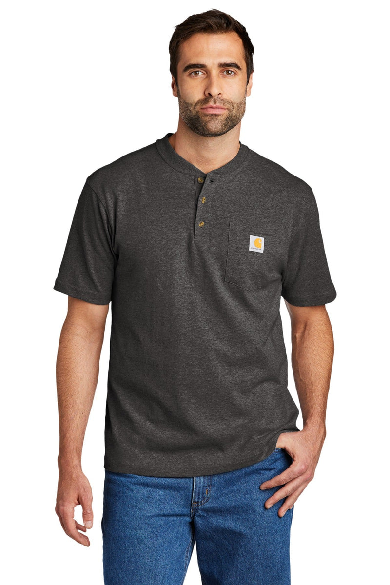 Carhartt Short Sleeve Henley T-Shirt CTK84 | Navy