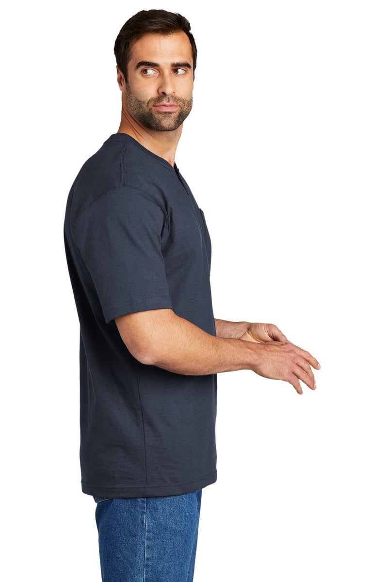 Carhartt Short Sleeve Henley T-Shirt CTK84 | Navy