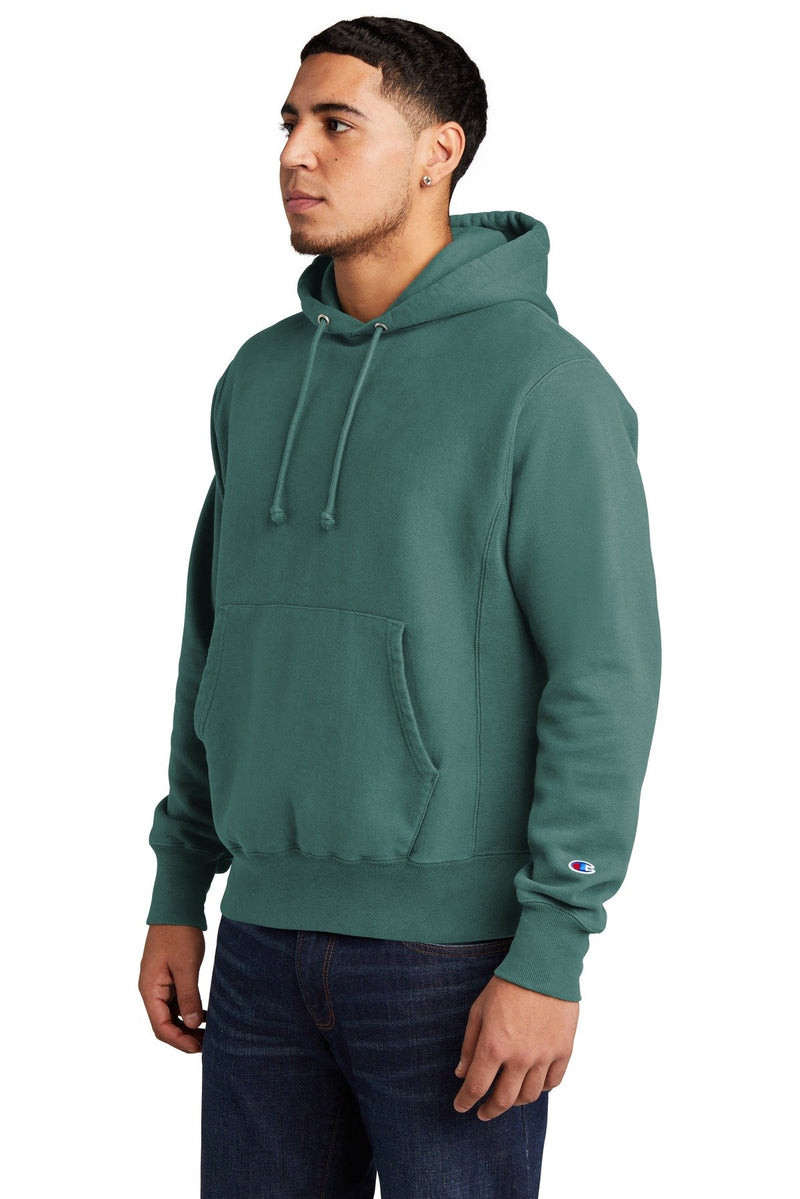 Champion Reverse Weave Garment-Dyed Hooded Sweatshirt. GDS101