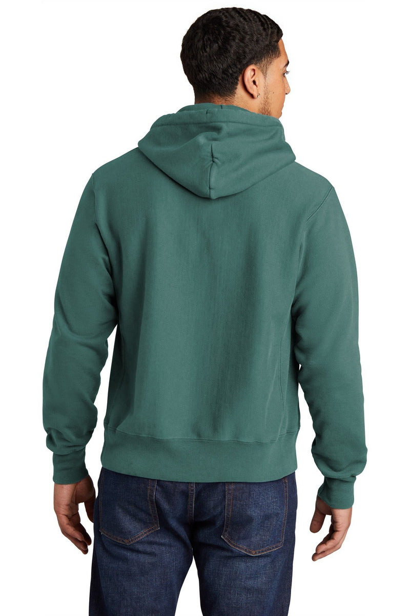 Champion Reverse Weave Garment-Dyed Hooded Sweatshirt. GDS101