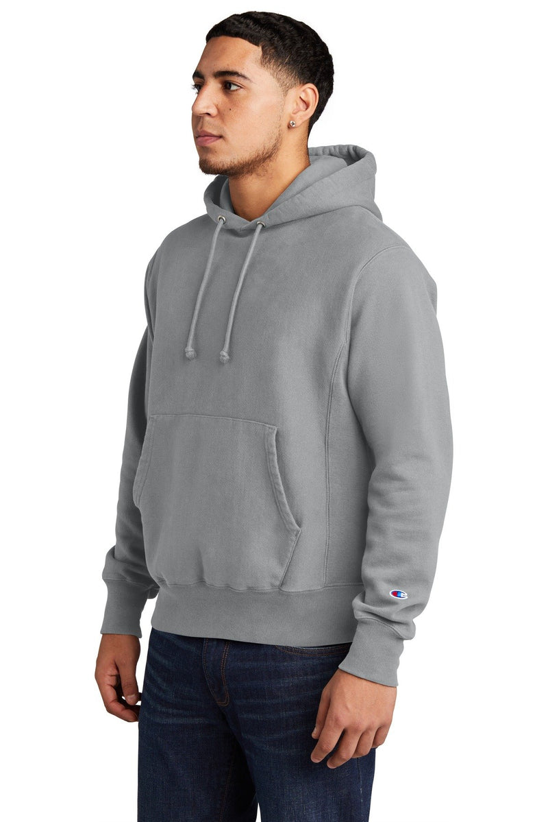 Champion Reverse Weave Garment-Dyed Hooded Sweatshirt. GDS101