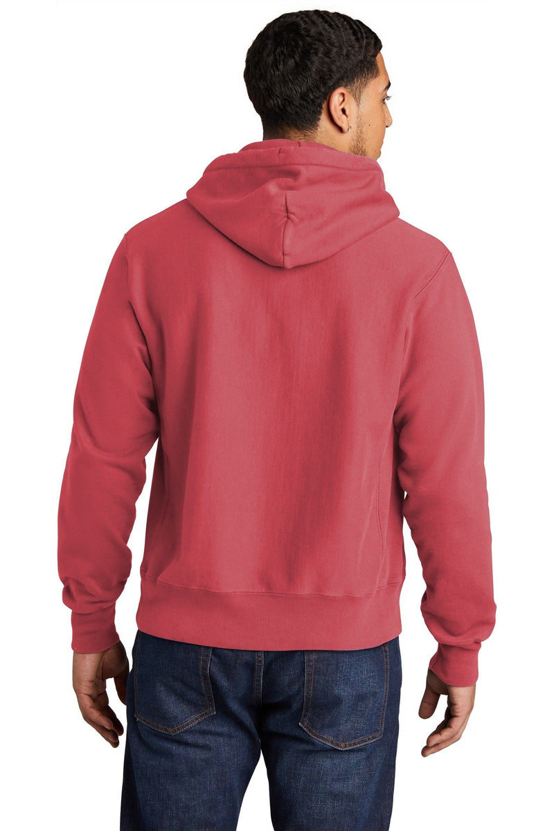 Champion Reverse Weave Garment-Dyed Hooded Sweatshirt. GDS101