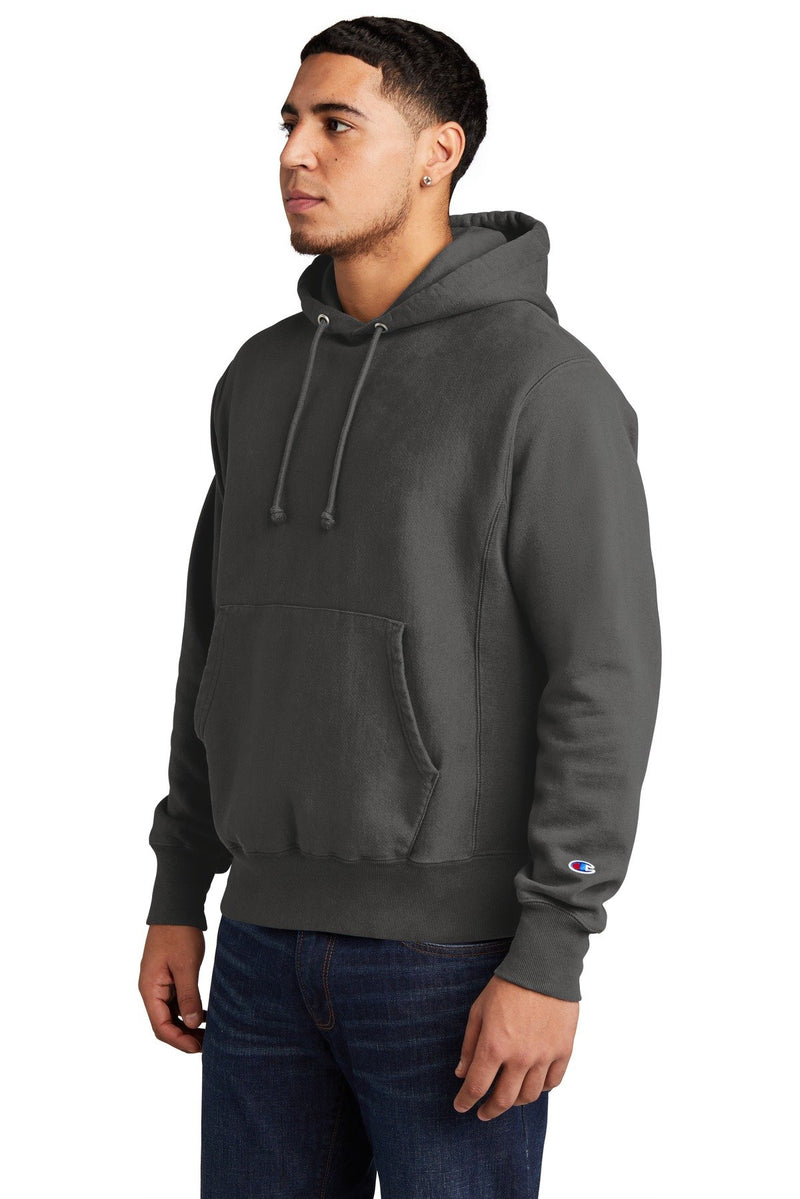 Champion Reverse Weave Garment-Dyed Hooded Sweatshirt. GDS101