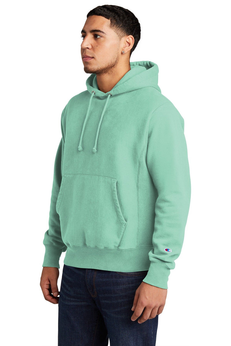 Champion Reverse Weave Garment-Dyed Hooded Sweatshirt. GDS101