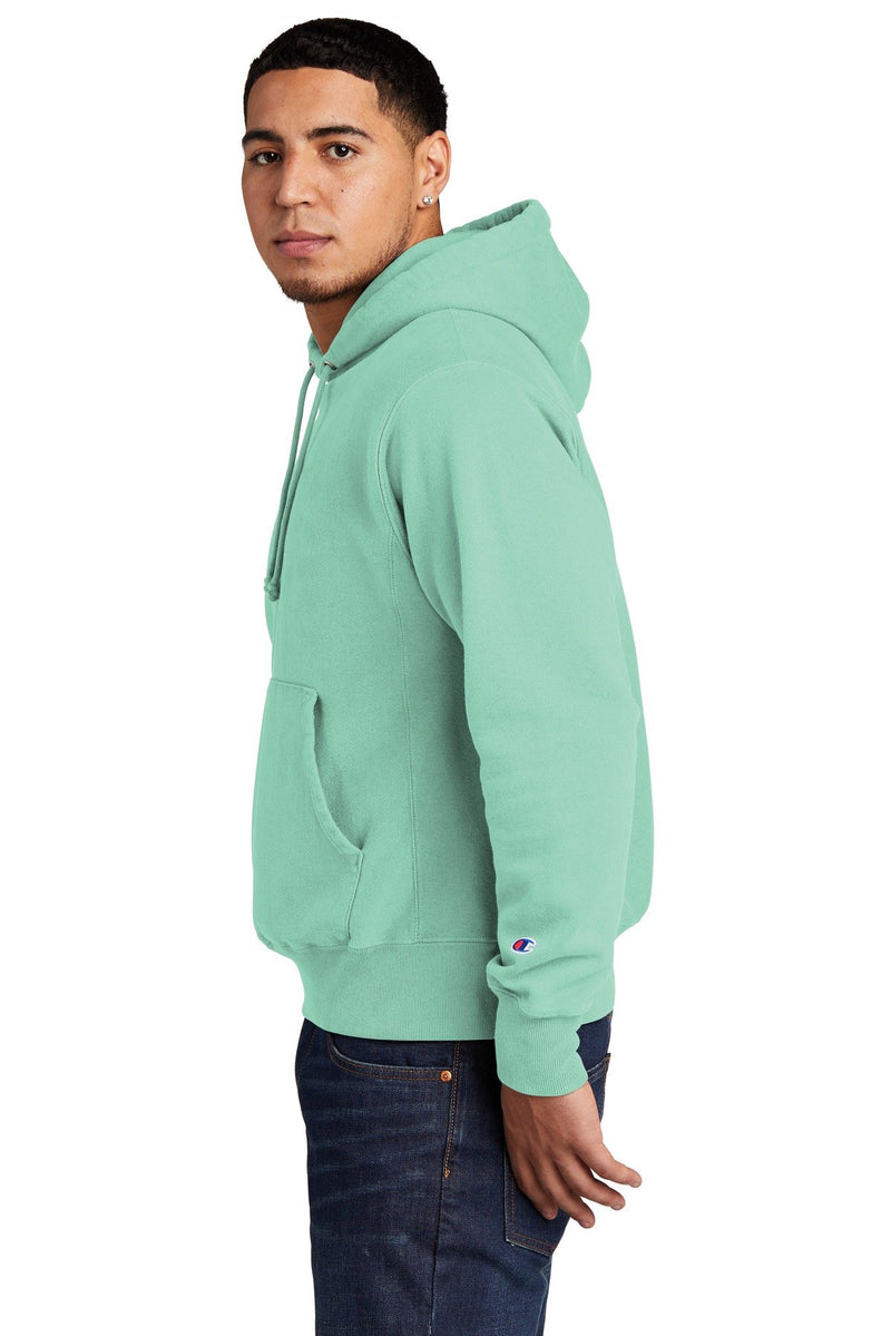 Champion Reverse Weave Garment-Dyed Hooded Sweatshirt. GDS101