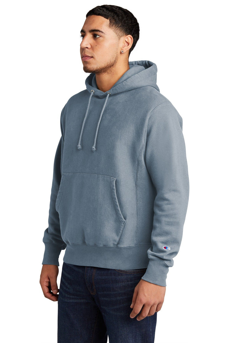 Champion Reverse Weave Garment-Dyed Hooded Sweatshirt. GDS101