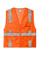 Skanska Original ANSI 107 Class 2 Mesh Six-Pocket Zippered Vest