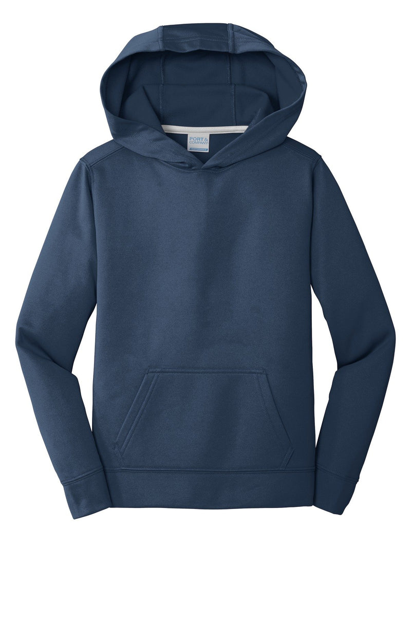 Port & Company Youth Performance Fleece Pullover Hooded Sweatshirt. PC590YH
