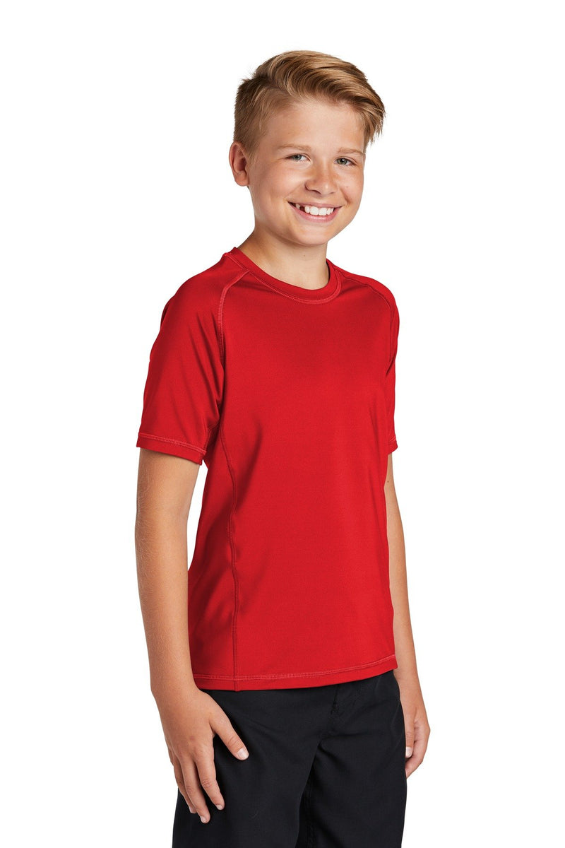 Sport-Tek Youth Rashguard Tee. YST470